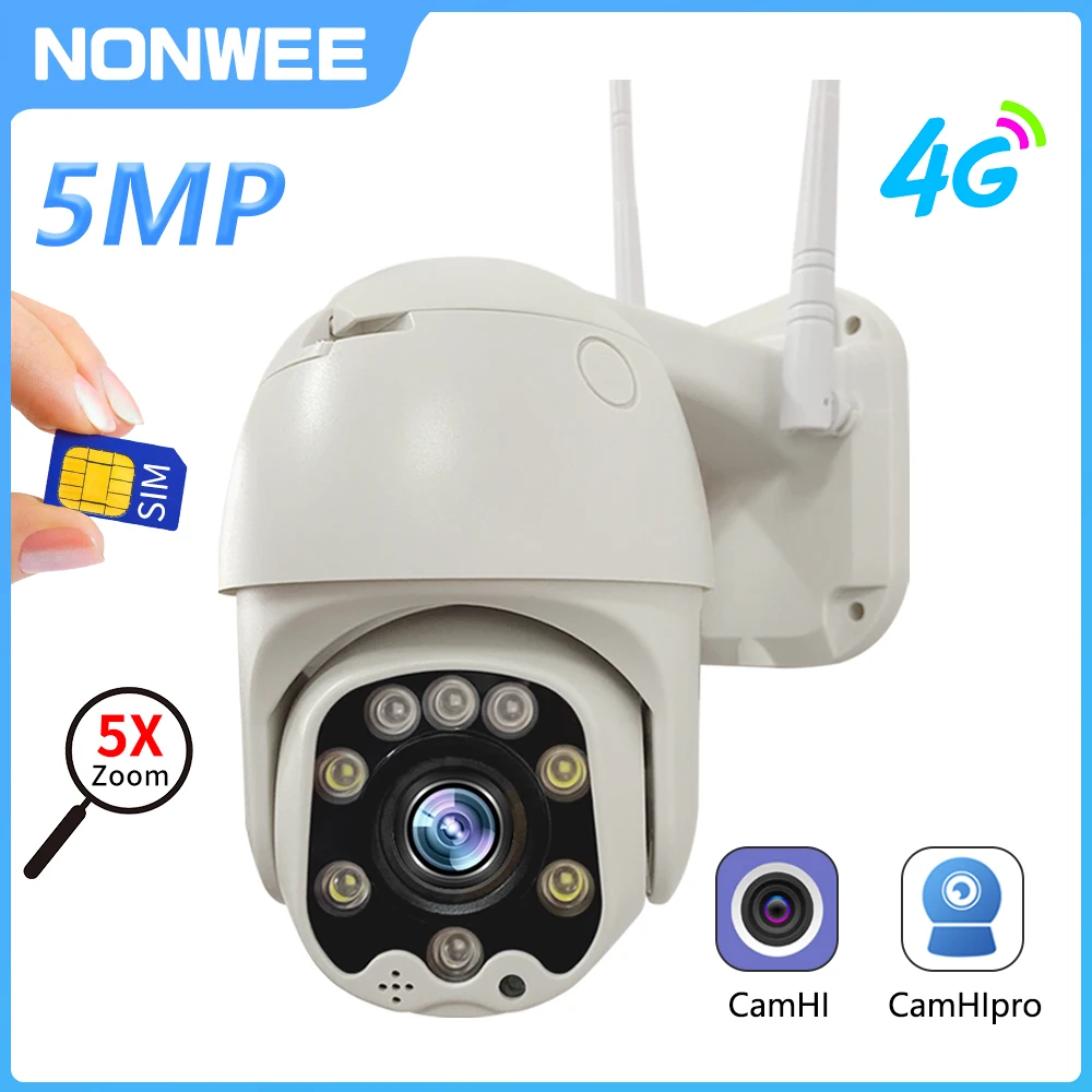 야외 와이파이 스피드 돔 비디오 감시 카메라, 4G SIM 카드 보안 카메라, PTZ 5MP, CCTV P2P 야간 투시경, 자동 추적 Camhi title=야외 와이파이 스피드 돔 비디오 감시 카메라, 4G SIM 카드 보안 카메라, PTZ 5MP, CCTV P2P 야간 투시경, 자동 추적 Camhi 