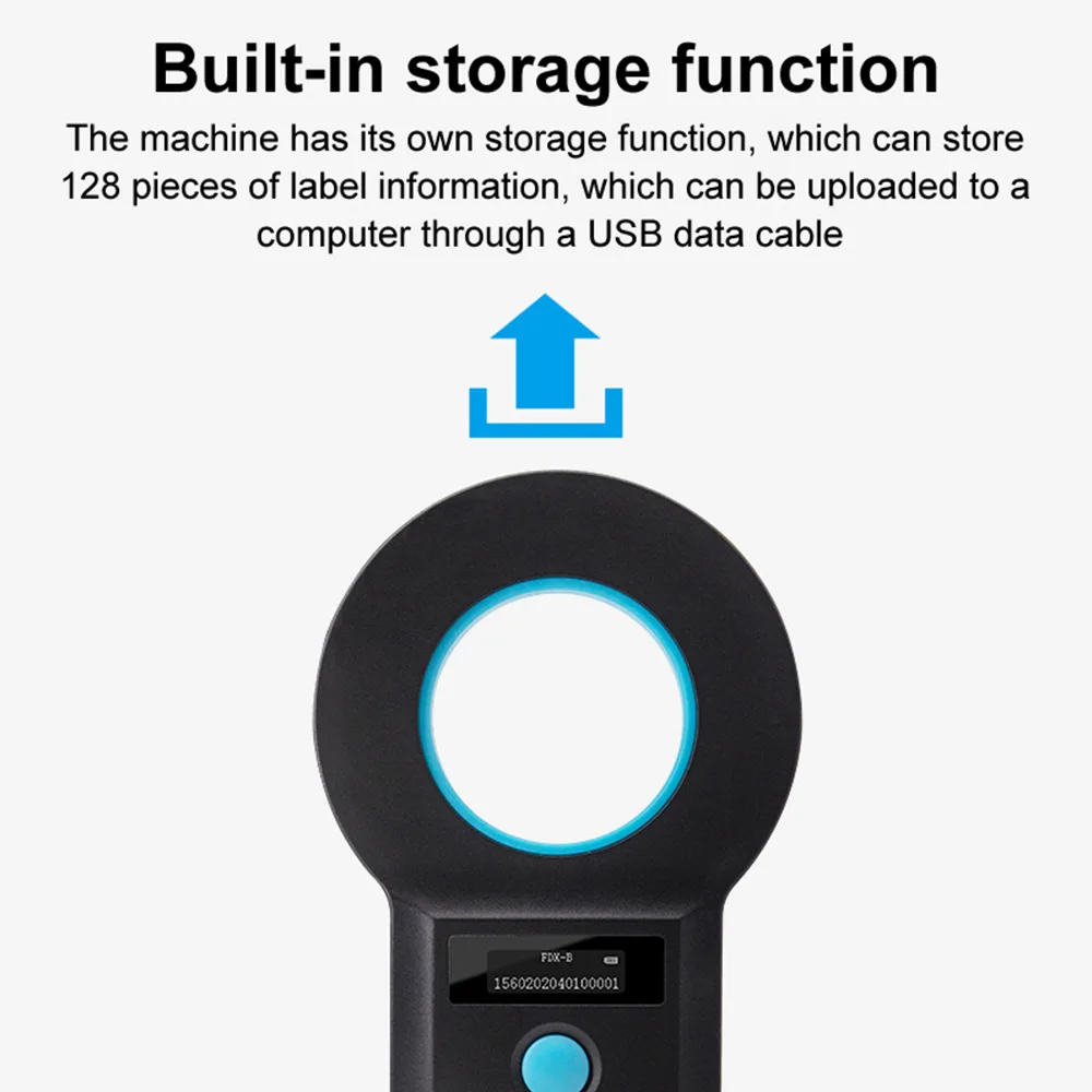 충전식 RFID 카드 ID 리더 ISO11784/5 애완 동물 스캐너, 134kHz 125kHz 칩 트랜스 폰더, USB 2.0 마이크로 칩 스캐너