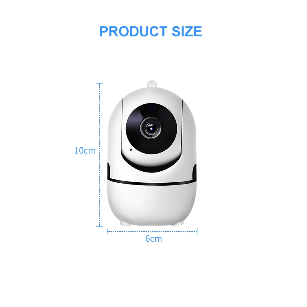 ICSee 앱 실내 홈 1080P IP 카메라, 와이파이 양방향 오디오 보안 미니 CCTV 감시 카메라, 무선 베이비 모니터