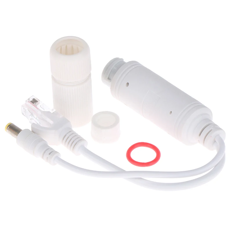 POE 스플리터 방수 어댑터 케이블, 전원 공급 모듈, IP 카메라용 인젝터, 48V ~ 12V