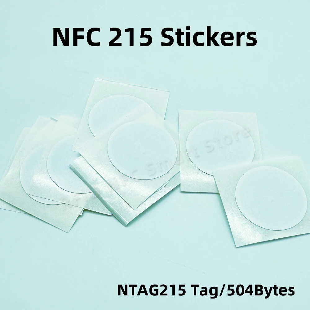 NFC 태그 블랙 NFC 스티커 프로토콜, 범용 라벨 RFID 태그 및 모든 NFC 휴대폰, ISO14443A13.56 MHz NT/AG 215