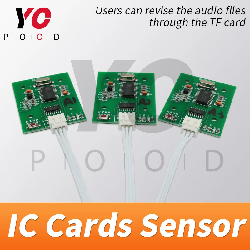 방 탈출 모험가 게임 소품 RFID 센서 소품, RFID 센서 위에 IC 카드 4 장 넣기, Maglock 열기