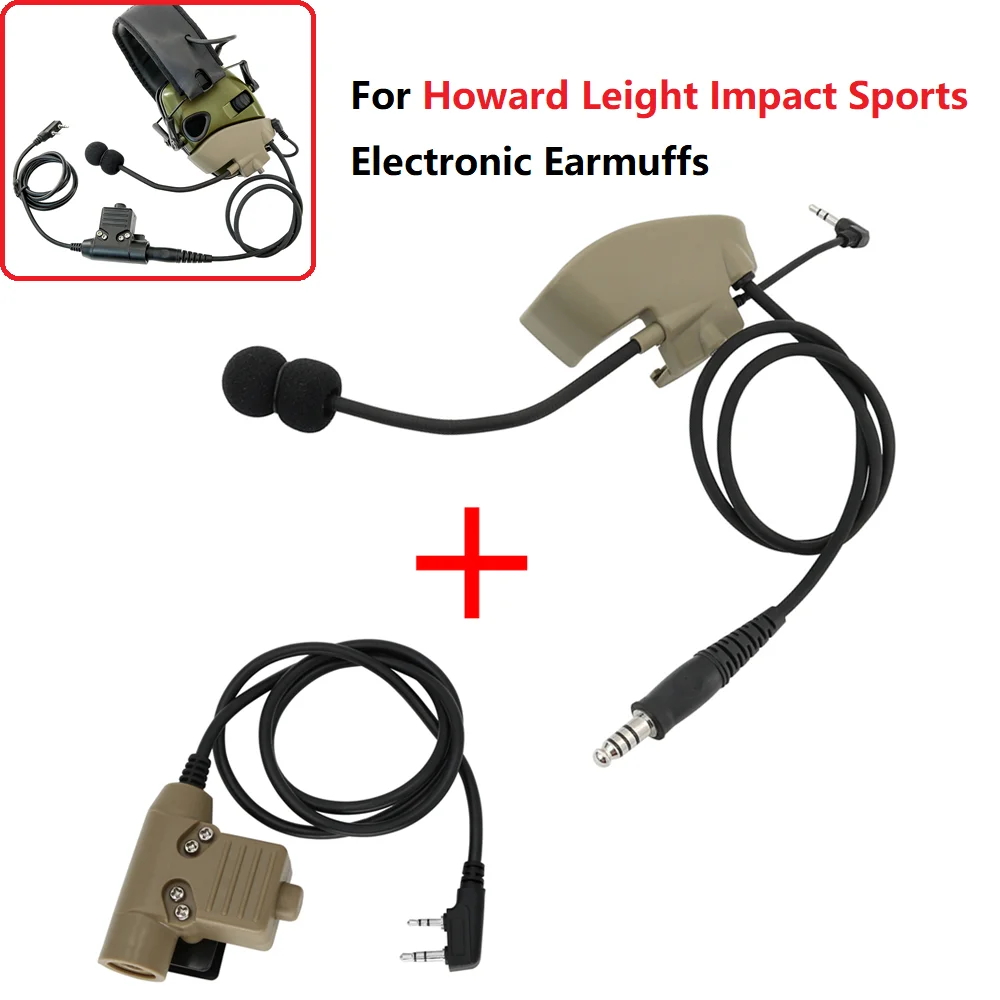 하워드 라이트 임팩트 스포츠용 마이크 및 PTT 전자 귀마개, 에어소프트 사격 사냥 전술 헤드셋 title=하워드 라이트 임팩트 스포츠용 마이크 및 PTT 전자 귀마개, 에어소프트 사격 사냥 전술 헤드셋 