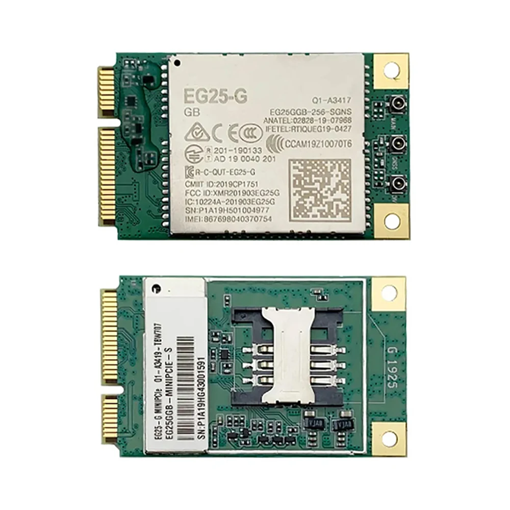 Quectel EG25-G EG25GGB-MINIPCIE/EG25GGB-MINIPCIE-S 미니 Pcie CAT4 모듈, 글로벌 밴드 SIM 카드 슬롯용 (옵션) title=Quectel EG25-G EG25GGB-MINIPCIE/EG25GGB-MINIPCIE-S 미니 Pcie CAT4 모듈, 글로벌 밴드 SIM 카드 슬롯용 (옵션) 