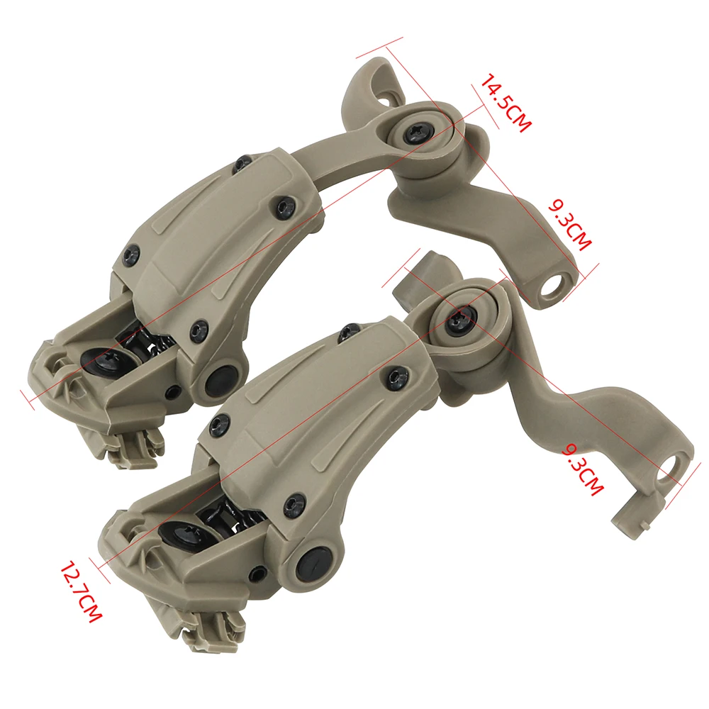 전술 헤드셋 M32 소음 감소 귀마개 아크 레일 어댑터, EARMOR M32 / M32H 전자 귀마개 서바이벌 게임 슈팅 헤드셋