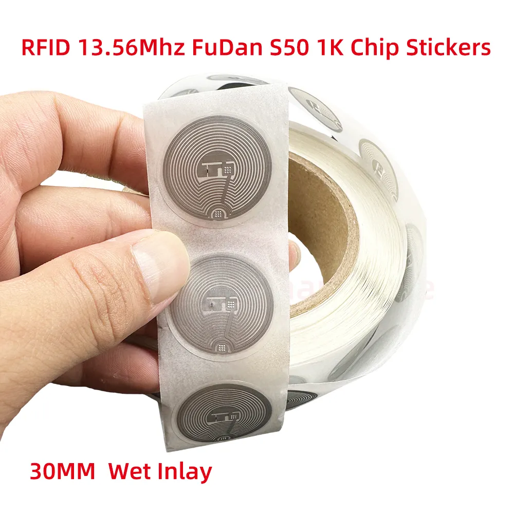 Android NFC 휴대폰용 RFID 스마트 태그, S50, 14443A Mi F08 클래식 1K EV1 S50 습식 인레이 스티커 F08, 1024 바이트 라벨, 10 개 title=Android NFC 휴대폰용 RFID 스마트 태그, S50, 14443A Mi F08 클래식 1K EV1 S50 습식 인레이 스티커 F08, 1024 바이트 라벨, 10 개 