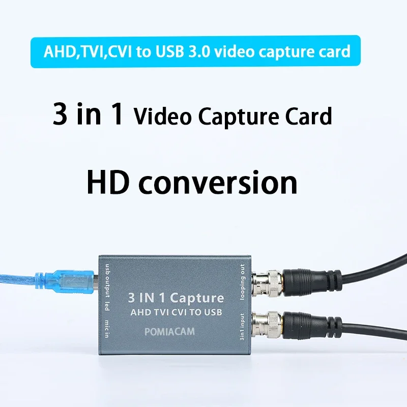 3 in 1 AHD to USB 3.0 비디오 캡처 카드, 1080P HD 60fps 캡처 카드, 비디오 레코드 TVI CVI 비디오 카드, 지지대 루프 아웃 title=3 in 1 AHD to USB 3.0 비디오 캡처 카드, 1080P HD 60fps 캡처 카드, 비디오 레코드 TVI CVI 비디오 카드, 지지대 루프 아웃 