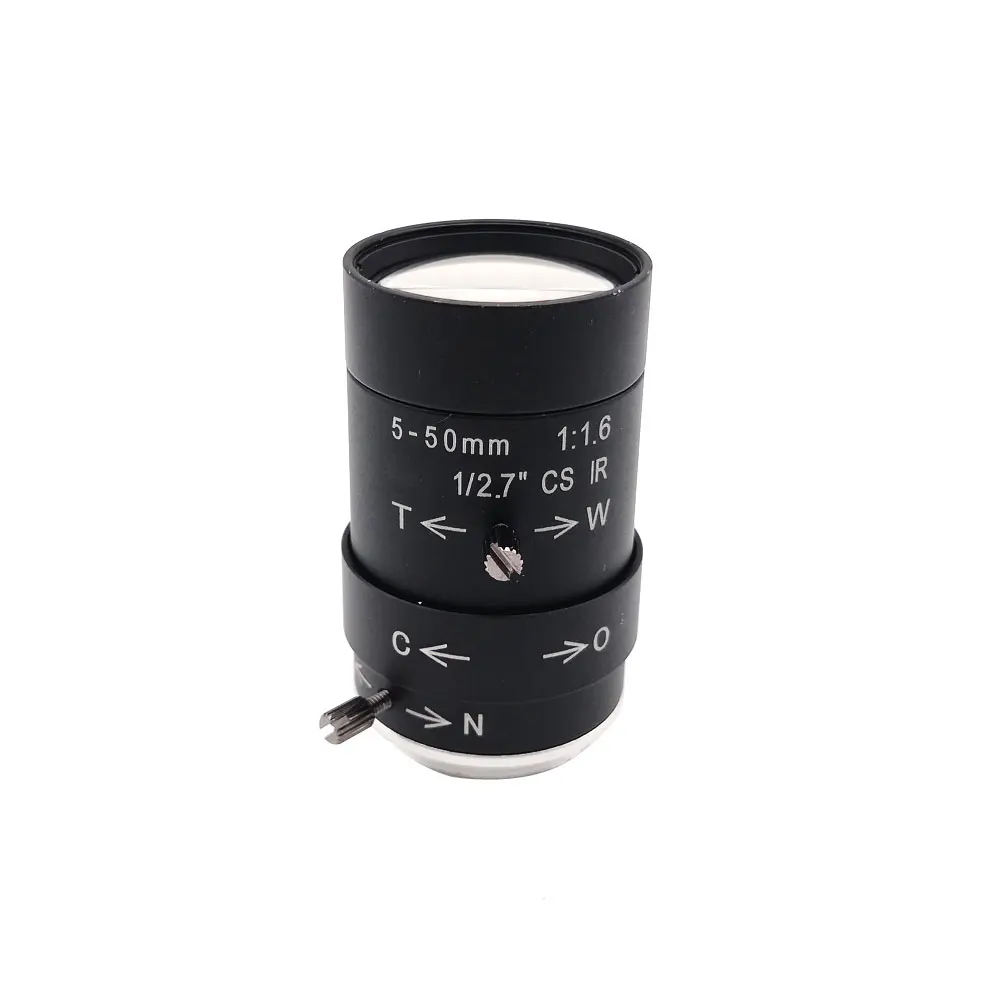 다초점 줌 수동 렌즈 650 IR 필터 CCTV 렌즈, CS 마운트 보안 카메라용, 3MP HD 4mm 고정 초점 5-50mm 2.8-12mm