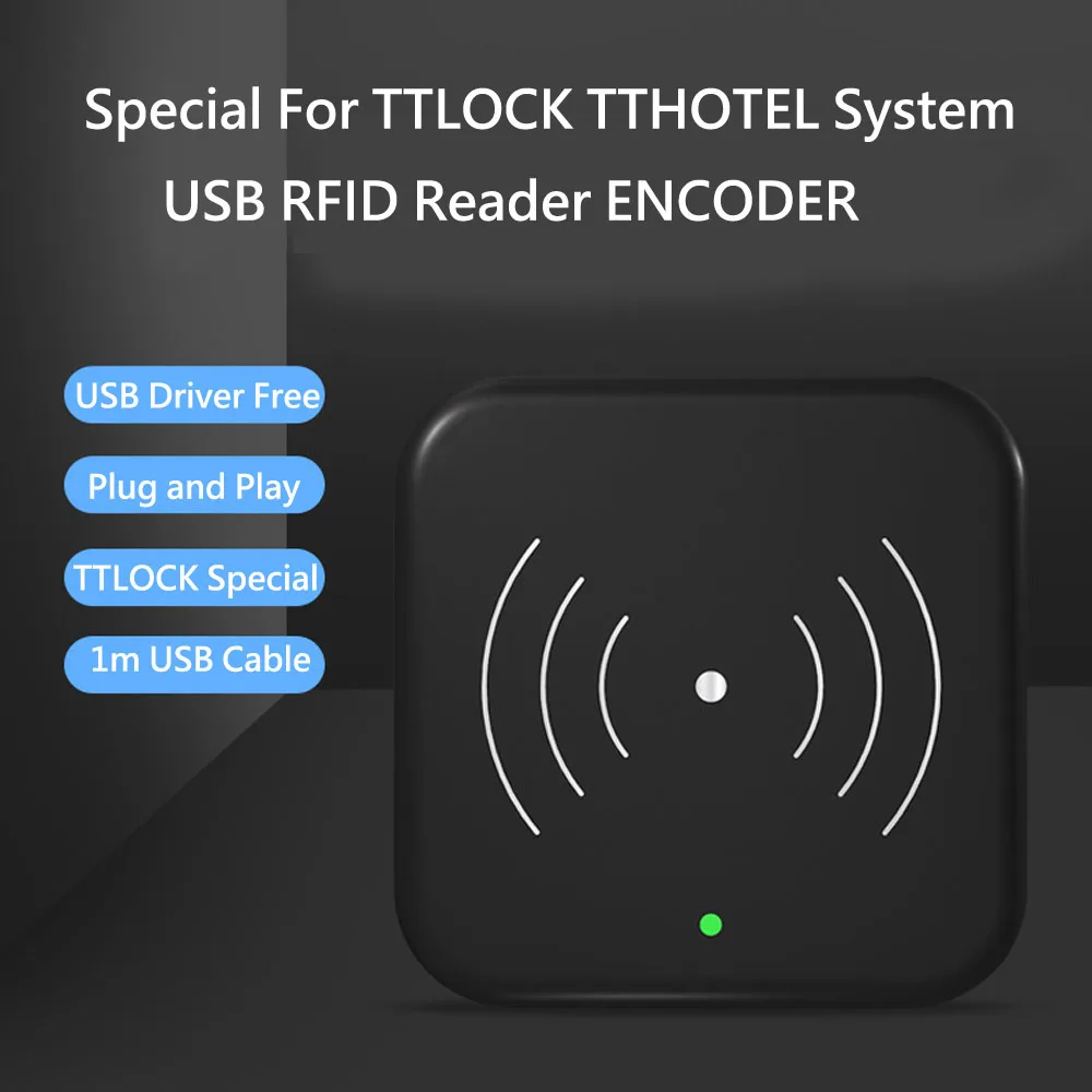 TTLOCK 스마트 카드 인코더, NFC 13.56M M1 IC 카드 리더기, RFID 칩 스캐너, TT 호텔 TT 렌트 시스템 소프트웨어 호텔 아파트용