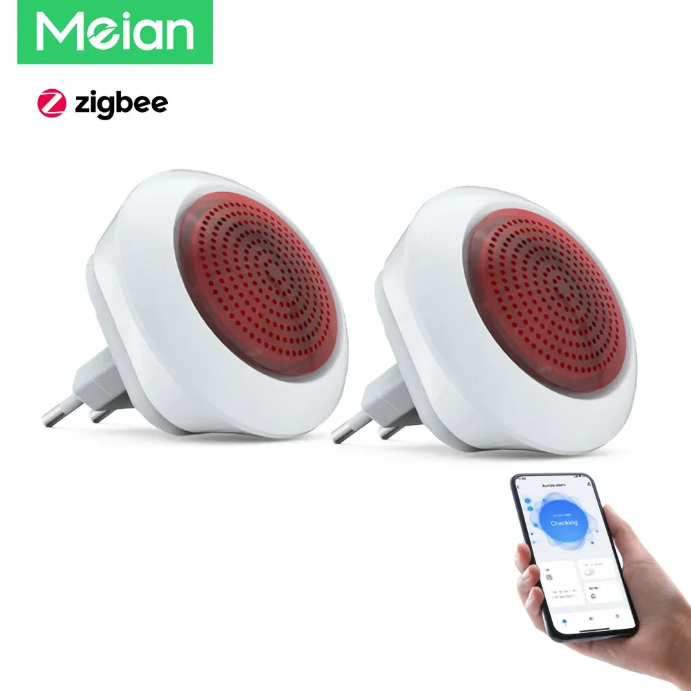 Meian-ZigBee 홈 보안 경보 시스템, 스마트 사이렌 알람, 투야를 통한 리모컨, 스마트 라이프 앱 게이트웨이, 100dB, 2 개 title=Meian-ZigBee 홈 보안 경보 시스템, 스마트 사이렌 알람, 투야를 통한 리모컨, 스마트 라이프 앱 게이트웨이, 100dB, 2 개 