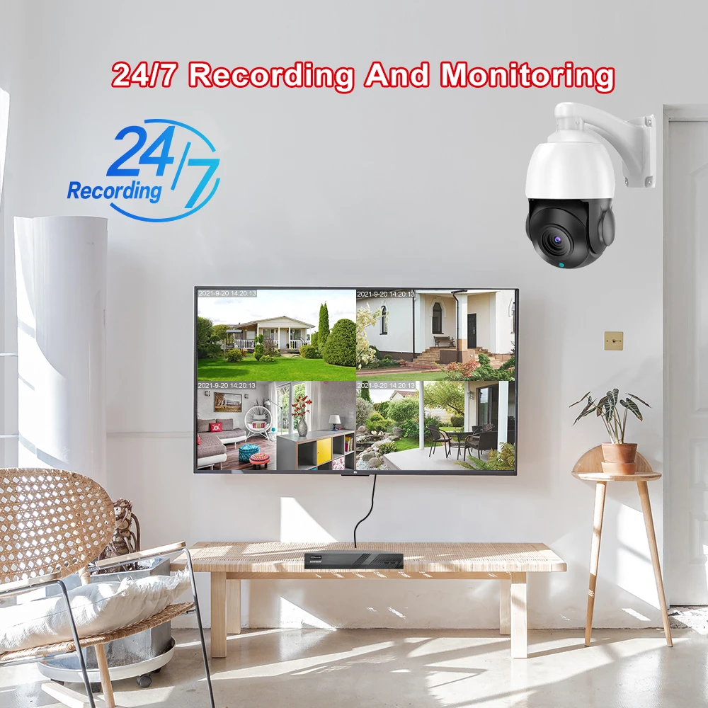 POE PTZ IP 카메라, 4K, 8MP, 60X 줌, IVM4200, P2P, ONVIF IMX415, SD, 256GB