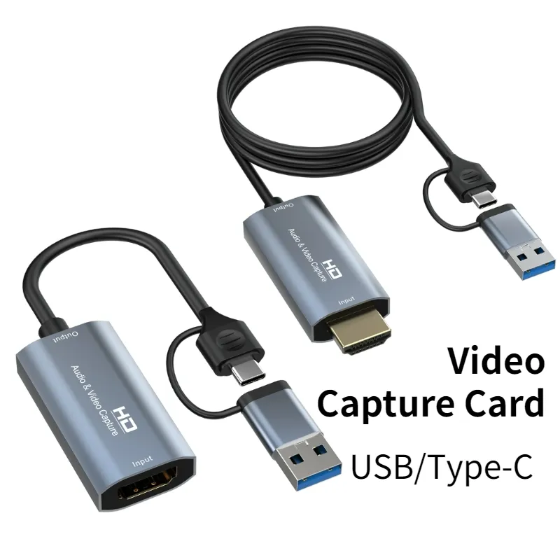 Nku 4K 비디오 캡처 카드, HD 소스-USB/C 타입 비디오 그래버 녹음기 케이블, PC 컴퓨터 카메라 라이브 스트리밍 게임용 title=Nku 4K 비디오 캡처 카드, HD 소스-USB/C 타입 비디오 그래버 녹음기 케이블, PC 컴퓨터 카메라 라이브 스트리밍 게임용 