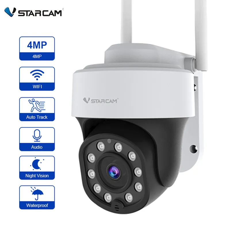 Vstarcam HD PTZ 돔 IP 카메라, 야외 AI 휴머노이드 추적, 와이파이 보안, 양방향 오디오, IR 컬러, 야간 감시, CCTV 캠, 4MP title=Vstarcam HD PTZ 돔 IP 카메라, 야외 AI 휴머노이드 추적, 와이파이 보안, 양방향 오디오, IR 컬러, 야간 감시, CCTV 캠, 4MP 