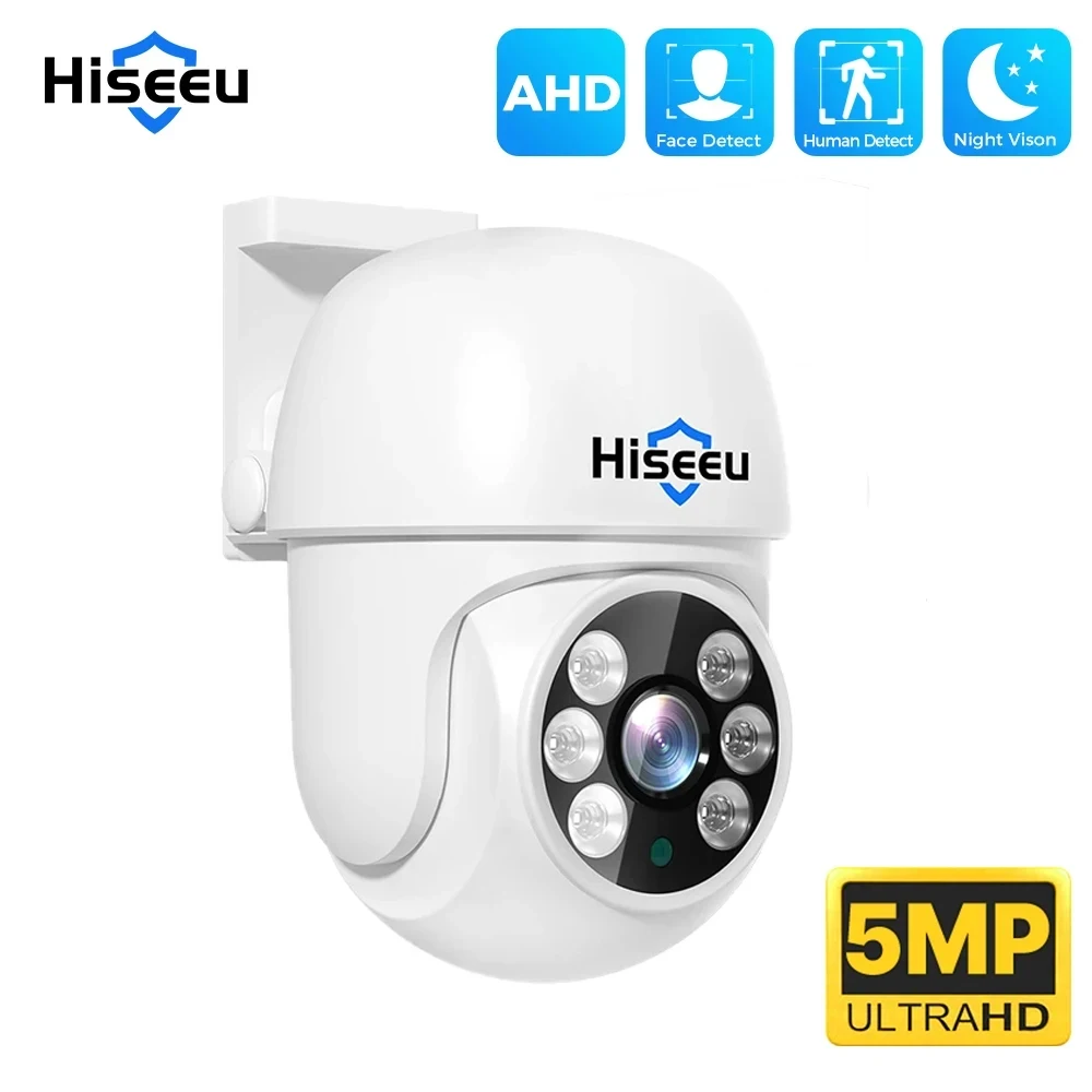 Hiseeu 방수 홈 보안 감시 CCTV 카메라, 적외선 야간 투시경, 아날로그 카메라, XMEye Pro, 5MP AHD PTZ title=Hiseeu 방수 홈 보안 감시 CCTV 카메라, 적외선 야간 투시경, 아날로그 카메라, XMEye Pro, 5MP AHD PTZ 