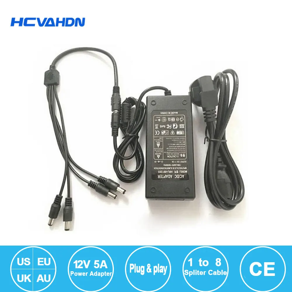 DC 12V 5a 4 포트 CCTV 카메라 AC 어댑터 전원 공급 장치 상자 CCTV 비디오 카메라, UK AU EU US 플러그 어댑터 충전기 야외 분배기 title=DC 12V 5a 4 포트 CCTV 카메라 AC 어댑터 전원 공급 장치 상자 CCTV 비디오 카메라, UK AU EU US 플러그 어댑터 충전기 야외 분배기 