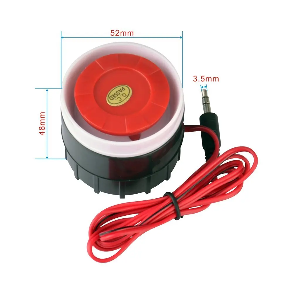 시끄러운 사이렌 알람, 실내 120dB 유선 가정 보안 알람, 가족 엘리베이터, ATM DC 12V ABS 소재 title=시끄러운 사이렌 알람, 실내 120dB 유선 가정 보안 알람, 가족 엘리베이터, ATM DC 12V ABS 소재 