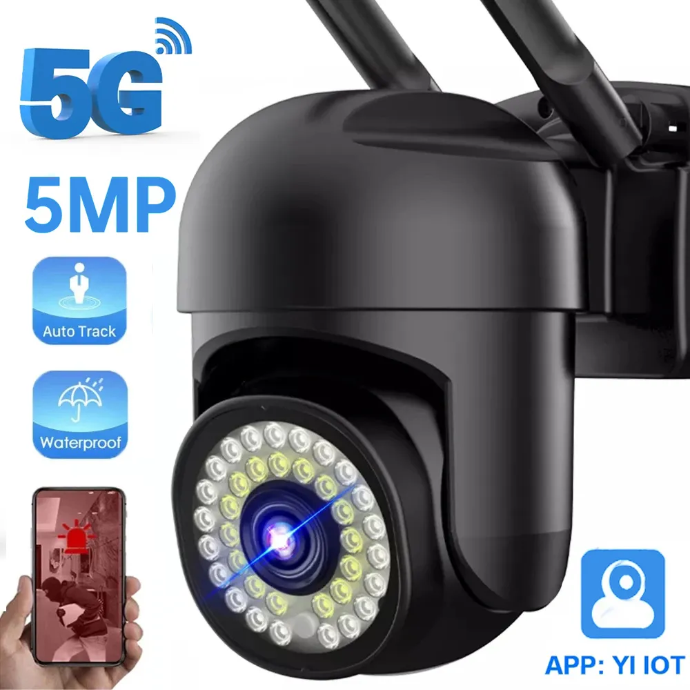 5G YI IoT 5MP WiFi 보안 카메라 야외 PTZ 카메라, 모션 감지 자동 추적 컬러 야간 감시 카메라 title=5G YI IoT 5MP WiFi 보안 카메라 야외 PTZ 카메라, 모션 감지 자동 추적 컬러 야간 감시 카메라 