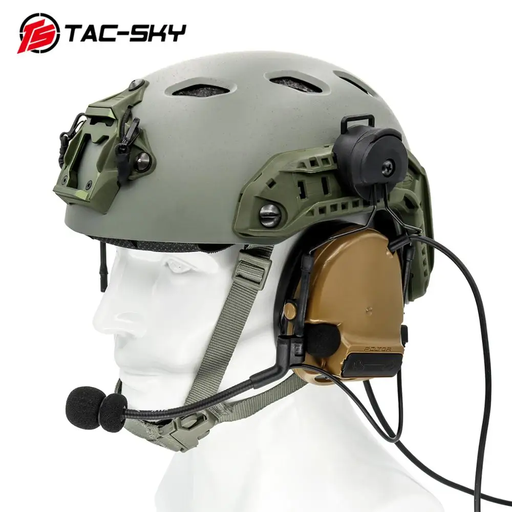 TAC-SKY 전술 헤드셋 comtac i ii iii 헬멧 아크 OPS-CORE 헬멧 트랙 어댑터 헤드셋 브래킷 전술 브래킷 BK