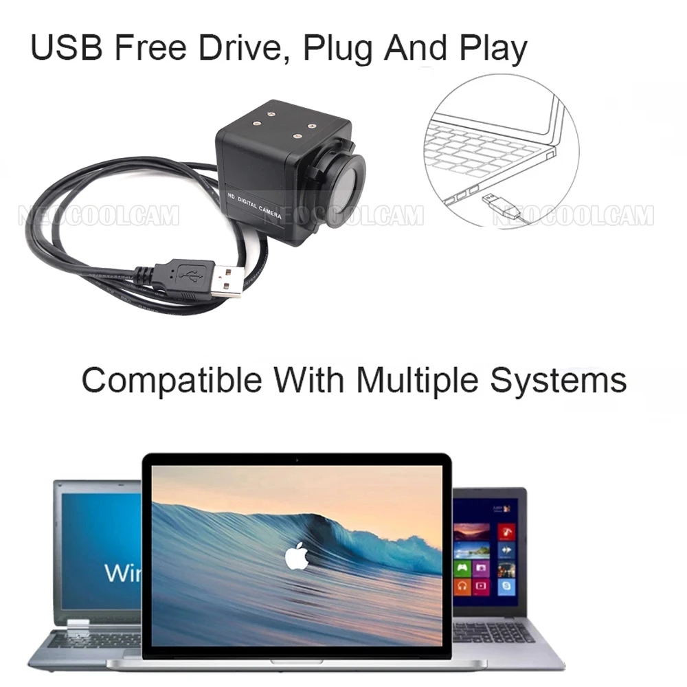 4K IMX179 센서 왜곡 없음 USB 자동 초점 웹캠 OTG UVC 미니 산업 상자 카메라 라이브 스트리밍 교육 이미지 수집