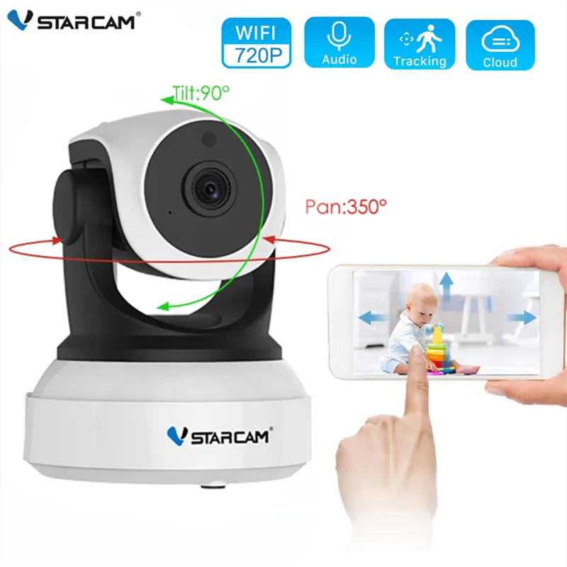 Vstarcam 720 p 무선 wifi ip 카메라 c7824wip 보안 베이비 모니터 ip 네트워크 인터콤 휴대 전화 app 야간 투시경 카메라 title=Vstarcam 720 p 무선 wifi ip 카메라 c7824wip 보안 베이비 모니터 ip 네트워크 인터콤 휴대 전화 app 야간 투시경 카메라 