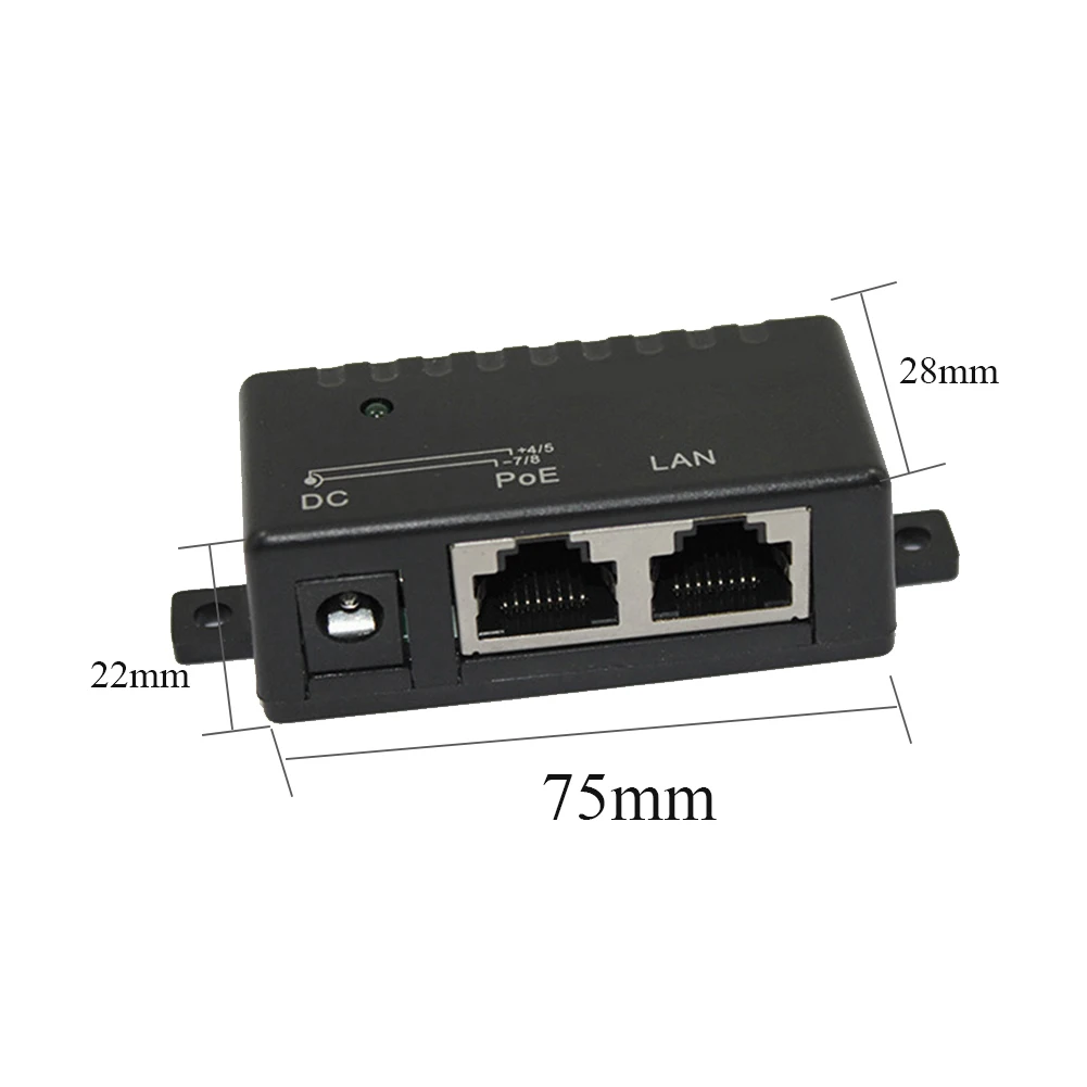 POE 인젝터 전원 분배기, 100Mbps 5V 12V 24V 48V/1A, IP 카메라용, POE 어댑터 모듈 액세서리