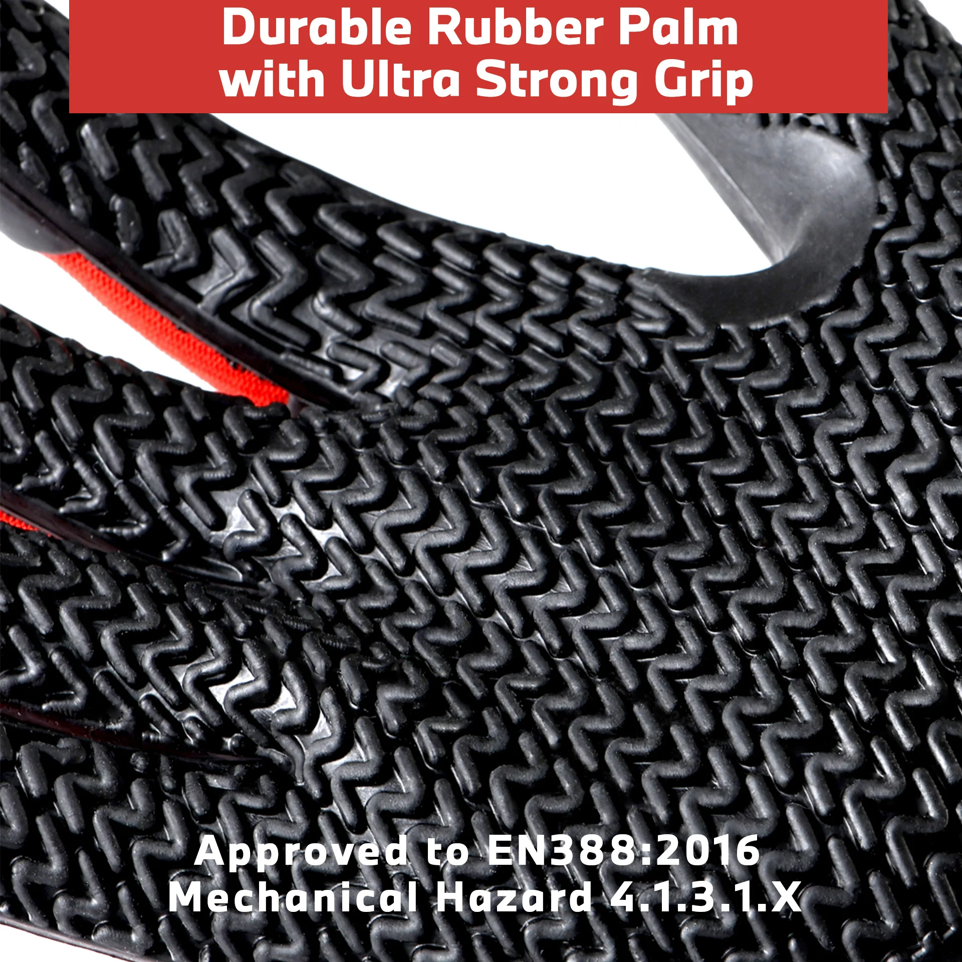 높은 그립 및 엄지 보강, 충격 흡수 장갑, 방수 및 통기성, 내구성 성형 고무 손바닥, 1 쌍