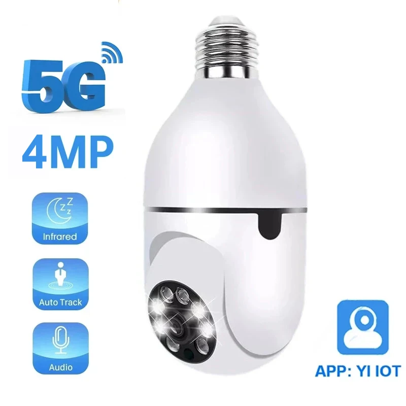 HONTUSEC-YI IOT 5G 2.4G 4MP Wifi 전구 카메라, 컬러 나이트 비전 보안 카메라, 양방향 오디오 자동 추적 PTZ 베이비 모니터 title=HONTUSEC-YI IOT 5G 2.4G 4MP Wifi 전구 카메라, 컬러 나이트 비전 보안 카메라, 양방향 오디오 자동 추적 PTZ 베이비 모니터 