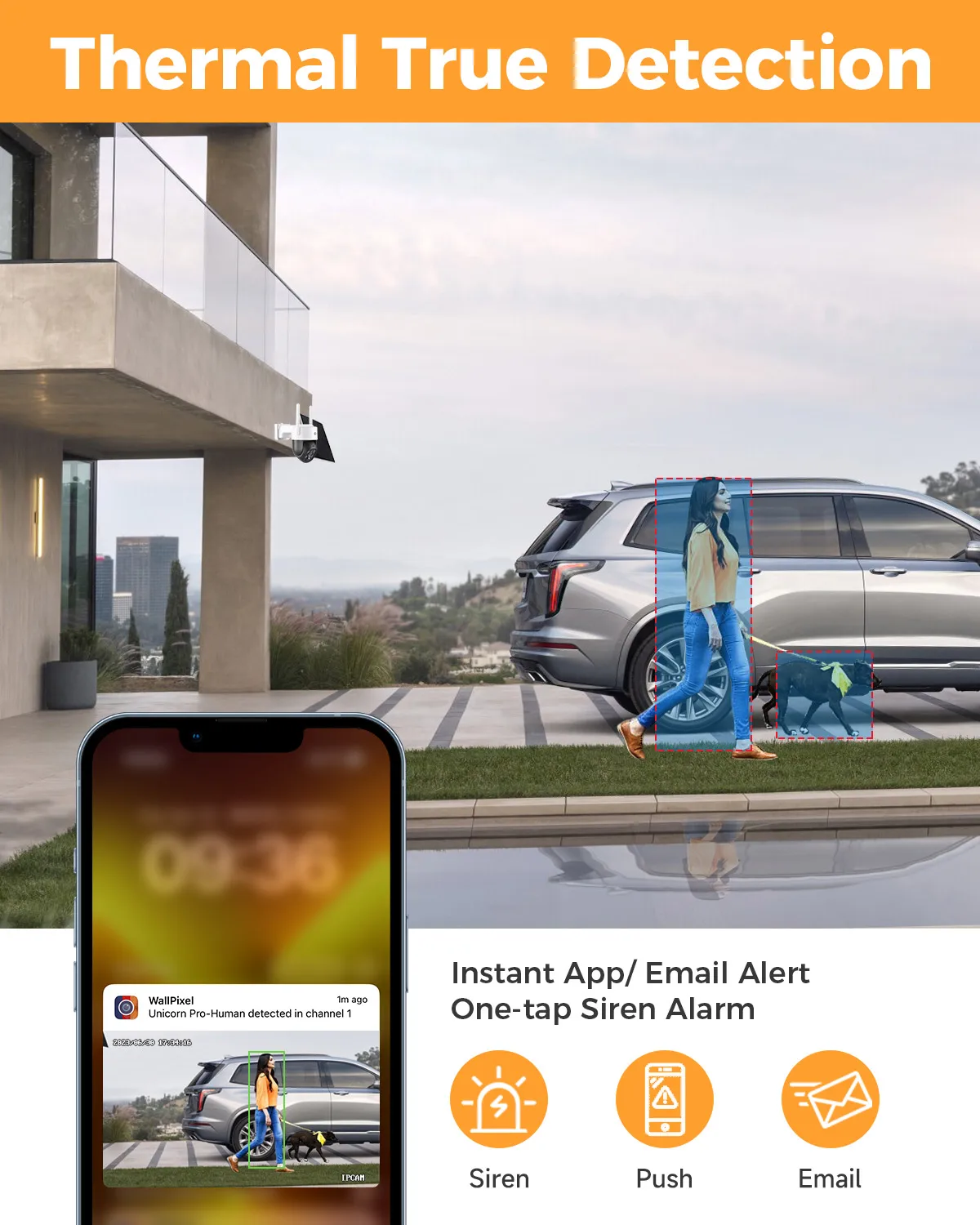 XMARTO 100% 무선 태양열 PTZ 홈 보안 카메라 시스템, 4 세트, 2K 4MP QHD CCTV 감시 키트 포함 와이파이 NVR, 4K, 10CH