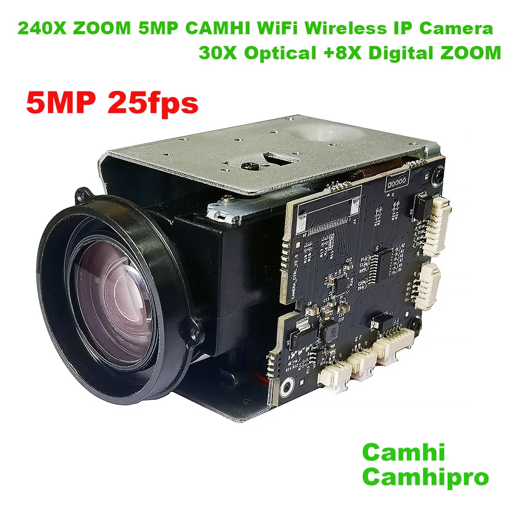 Camhi CamHipro 무선 와이파이 휴머노이드 소니 IMX 335 IP 카메라, DV 레코더, SD 마이크 스피커 지원, 5MP 240X 줌 title=Camhi CamHipro 무선 와이파이 휴머노이드 소니 IMX 335 IP 카메라, DV 레코더, SD 마이크 스피커 지원, 5MP 240X 줌 