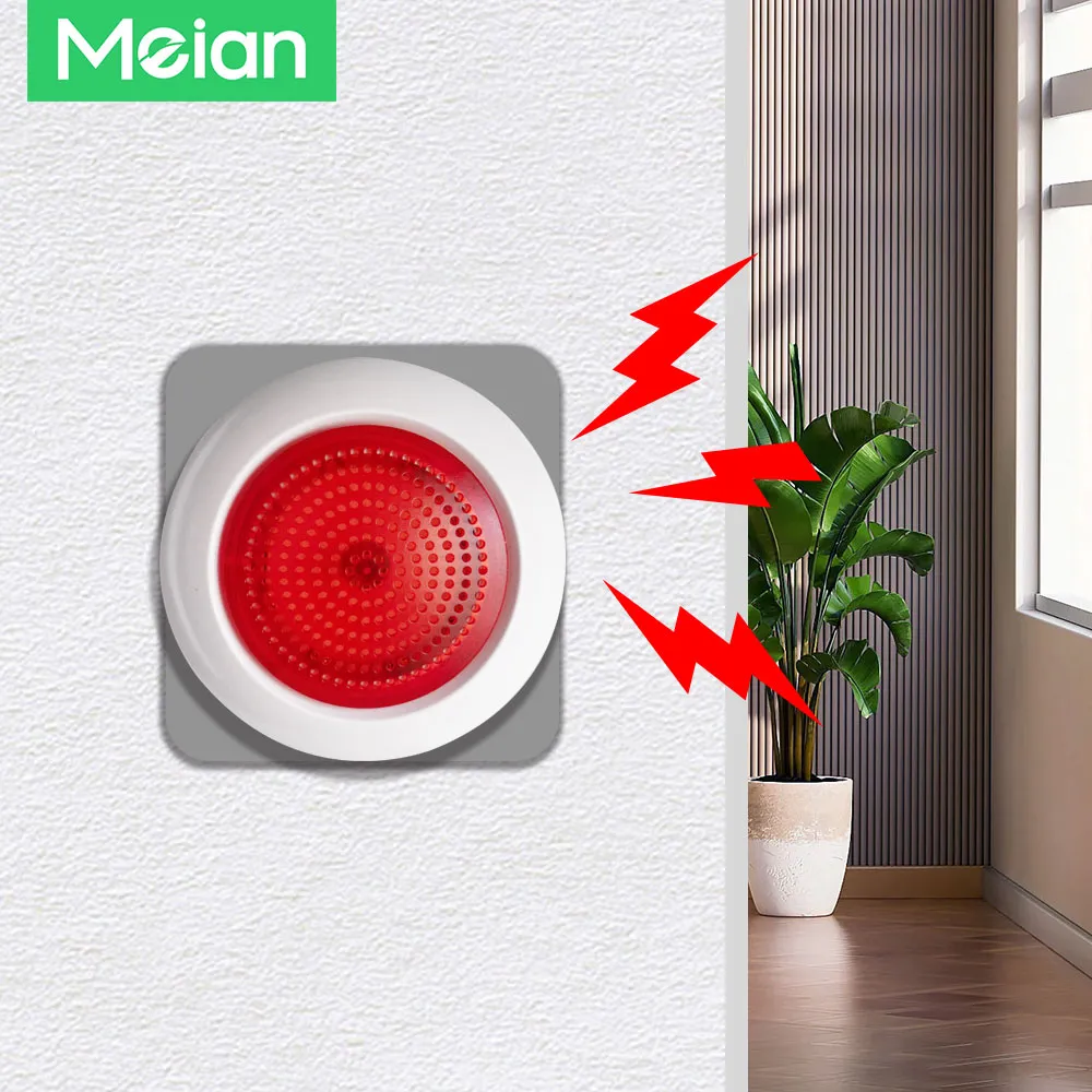 Meian Zigbee 스마트 사이렌 알람, 스마트 라이프 투야 앱을 통한 무선 시레나 알람, 보안 보호, 110V, 220V, 100dB title=Meian Zigbee 스마트 사이렌 알람, 스마트 라이프 투야 앱을 통한 무선 시레나 알람, 보안 보호, 110V, 220V, 100dB 