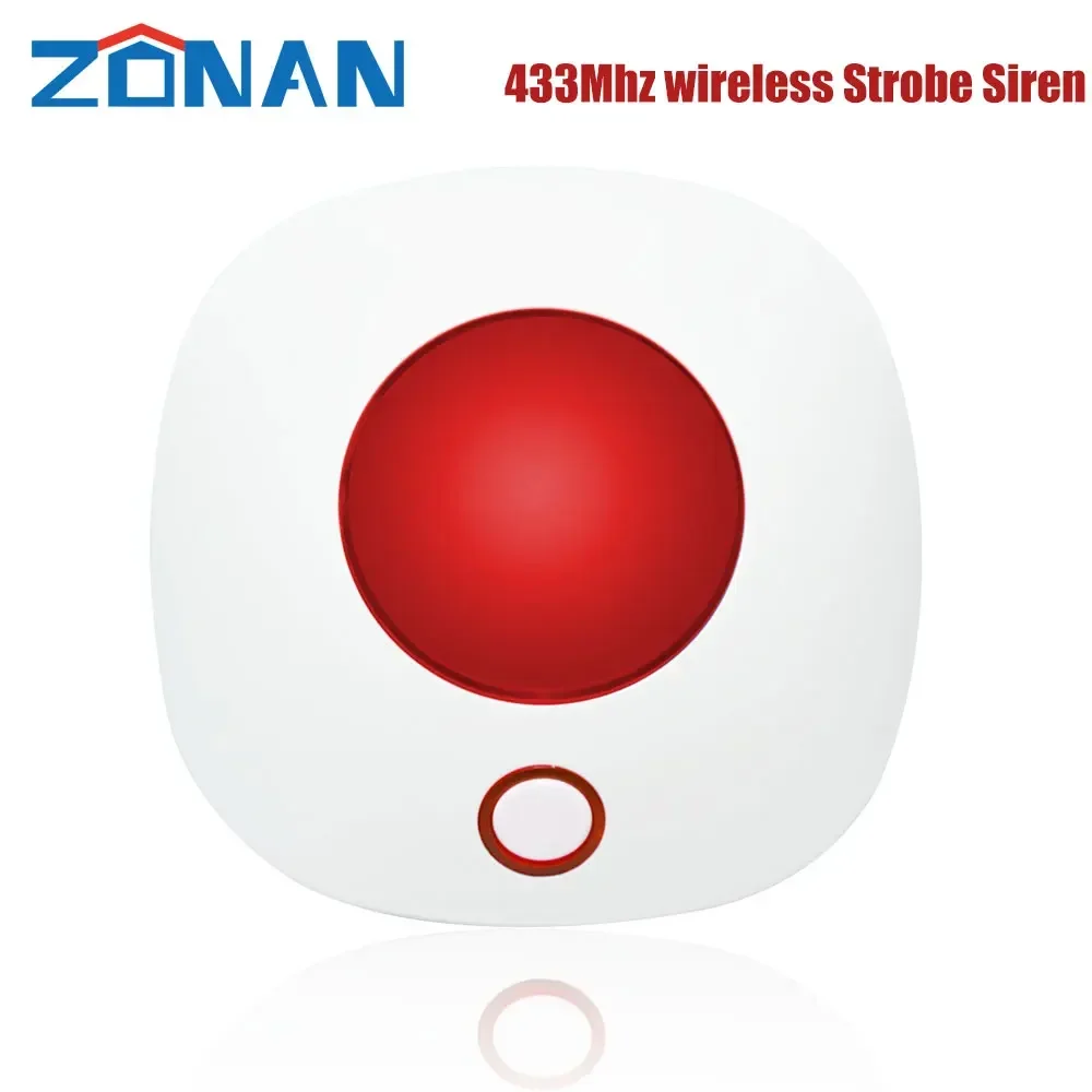 ZONAN SN10 433MHz 실내 경적 사이렌 무선 깜박임 스트로브 사이렌 라이트 사이렌 와이파이 GSM 홈 알람 보안 시스템 title=ZONAN SN10 433MHz 실내 경적 사이렌 무선 깜박임 스트로브 사이렌 라이트 사이렌 와이파이 GSM 홈 알람 보안 시스템 