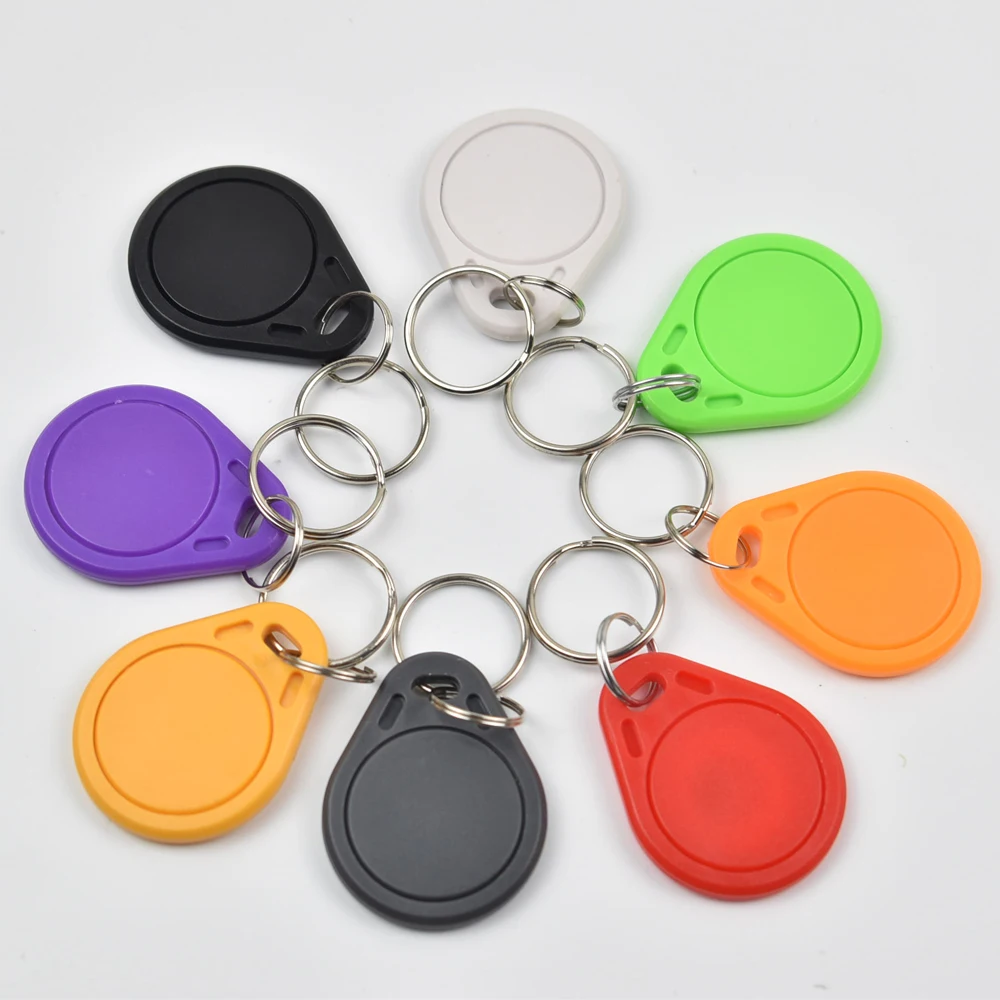 RFID ID Keyfobs 태그 키 링 근접 토큰 액세스 복제 카드 100 125khz T5577 복사 재기록 가능 쓰기 가능 재기록