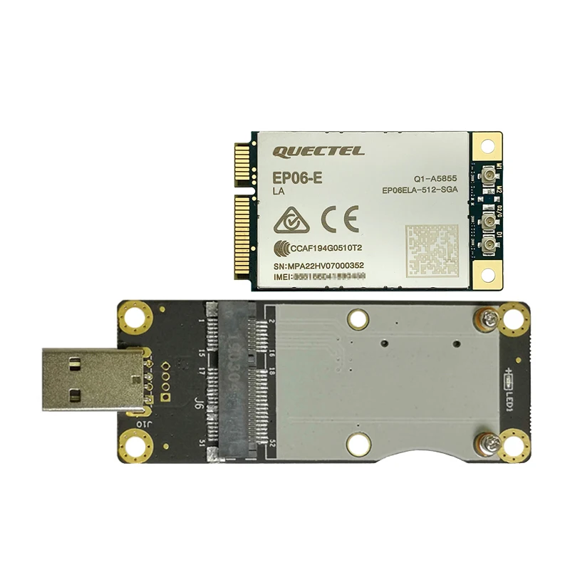 Quectel EP06 EP06-E 미니 Pcie LTE 4G 모듈, B1, B3, B5, B7, B8, B20, B28, B32, B38, B40, B41, FDD-LTE, TDD-LTD 고급 CAT6 모듈