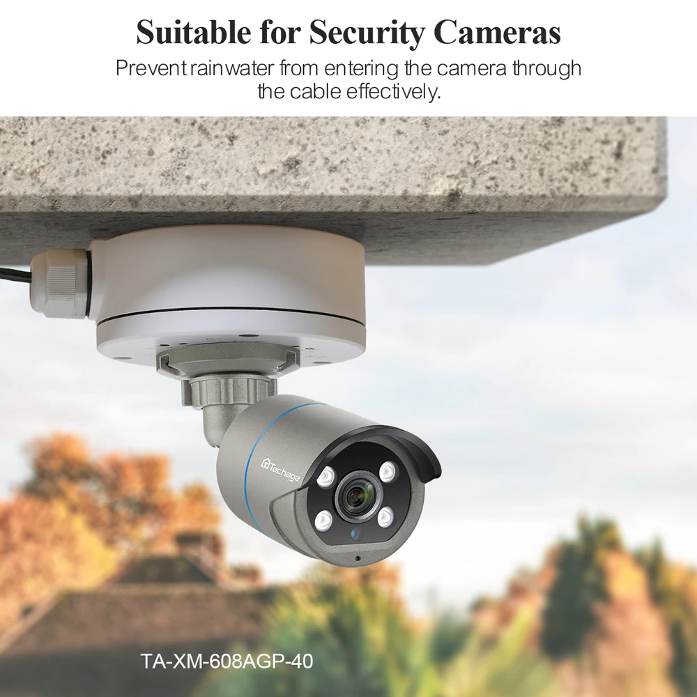 Techage 보안 감시용 방수 아이언 정션 박스, IP 카메라 브래킷, 카메라용 CCTV 액세서리, IP66