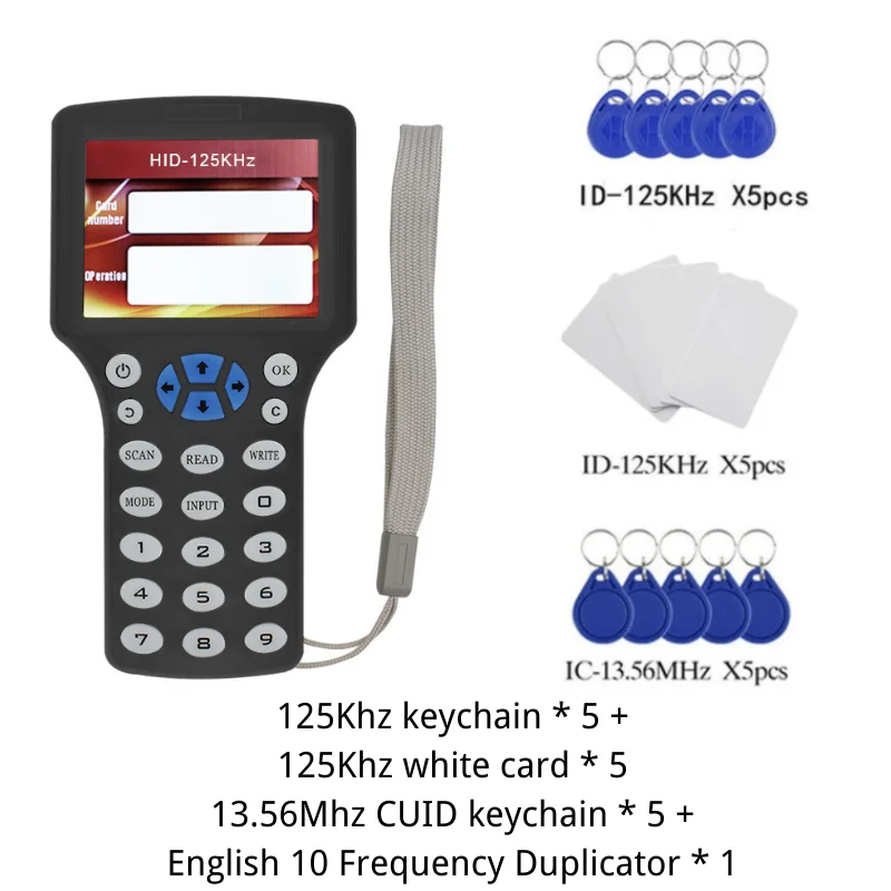 NFC 스마트 칩 카드 리더기, CUID/FUID 키체인 작성기, 암호화 크랙 복사기, 영어 복제기, RFID 복제기, 13.56Mhz, 신제품