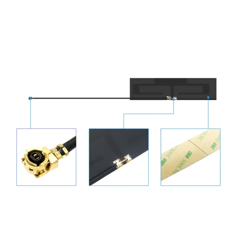 GSM GPRS 내장 FPC 소프트 보드 안테나 신호 부스터 증폭기, Ipex U.FL RG1.13, 20cm 케이블, 8dbi 700-2700MHz, 2G, 3G, LTE, 4G