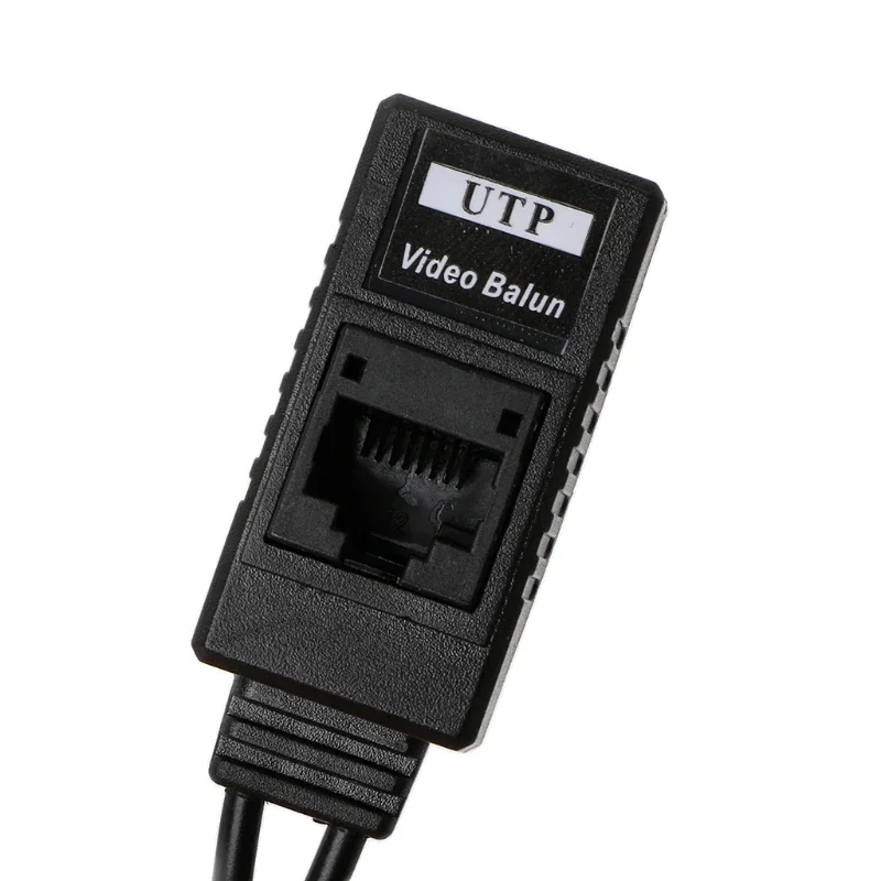 BNC To RJ45 Passive Video Power + Audio Balun Transceiver For CCTV Camera