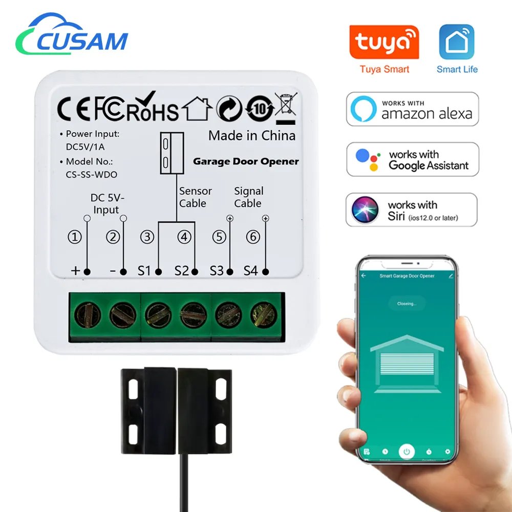 WiFi 차고 문 오프너 Smart Gate Door Controllor Alexa echo와 호환 Google 홈 스마트 라이프 Tuya Smart iOS Android APP title=WiFi 차고 문 오프너 Smart Gate Door Controllor Alexa echo와 호환 Google 홈 스마트 라이프 Tuya Smart iOS Android APP 