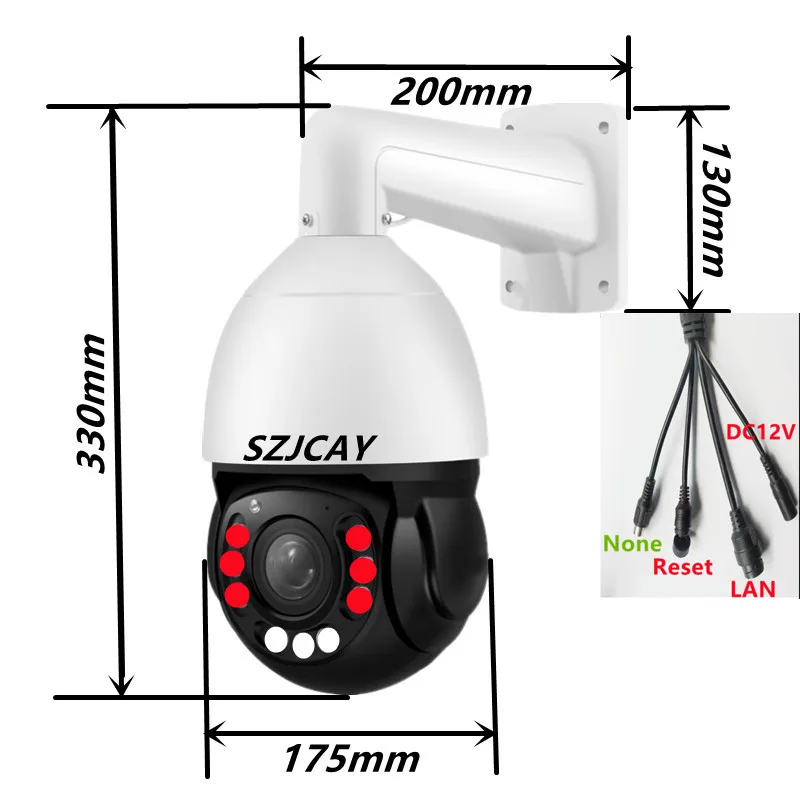 야외 AI 자동 추적 비디오 보안 IP 카메라, 12MP 4K POE 와이파이, 990X 줌, 고속 돔 PTZ, 8MP CCTV, IP 카메라