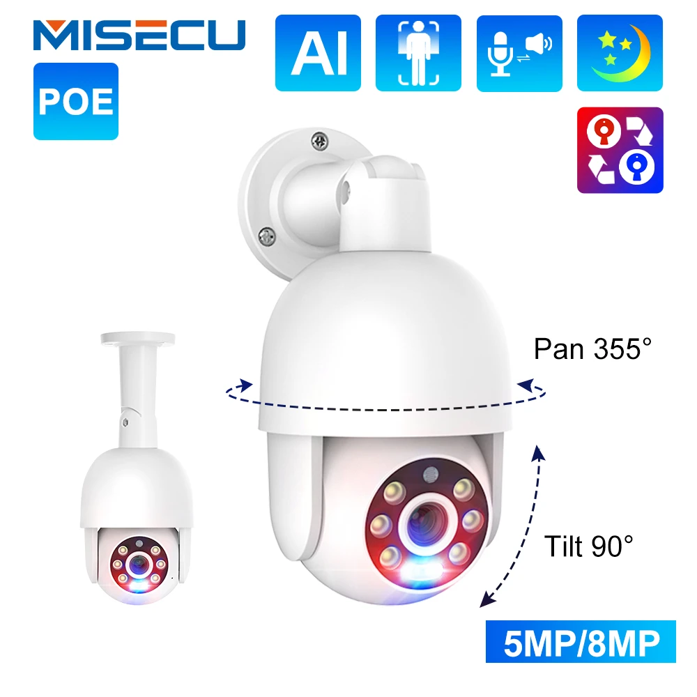 FHD 5MP 8MP 4K PoE PTZ IP CCTV 카메라 비디오 감시 보안 야외 Ai 인간 감지 오디오 거리 ONVIF For Misecu NVR title=FHD 5MP 8MP 4K PoE PTZ IP CCTV 카메라 비디오 감시 보안 야외 Ai 인간 감지 오디오 거리 ONVIF For Misecu NVR 