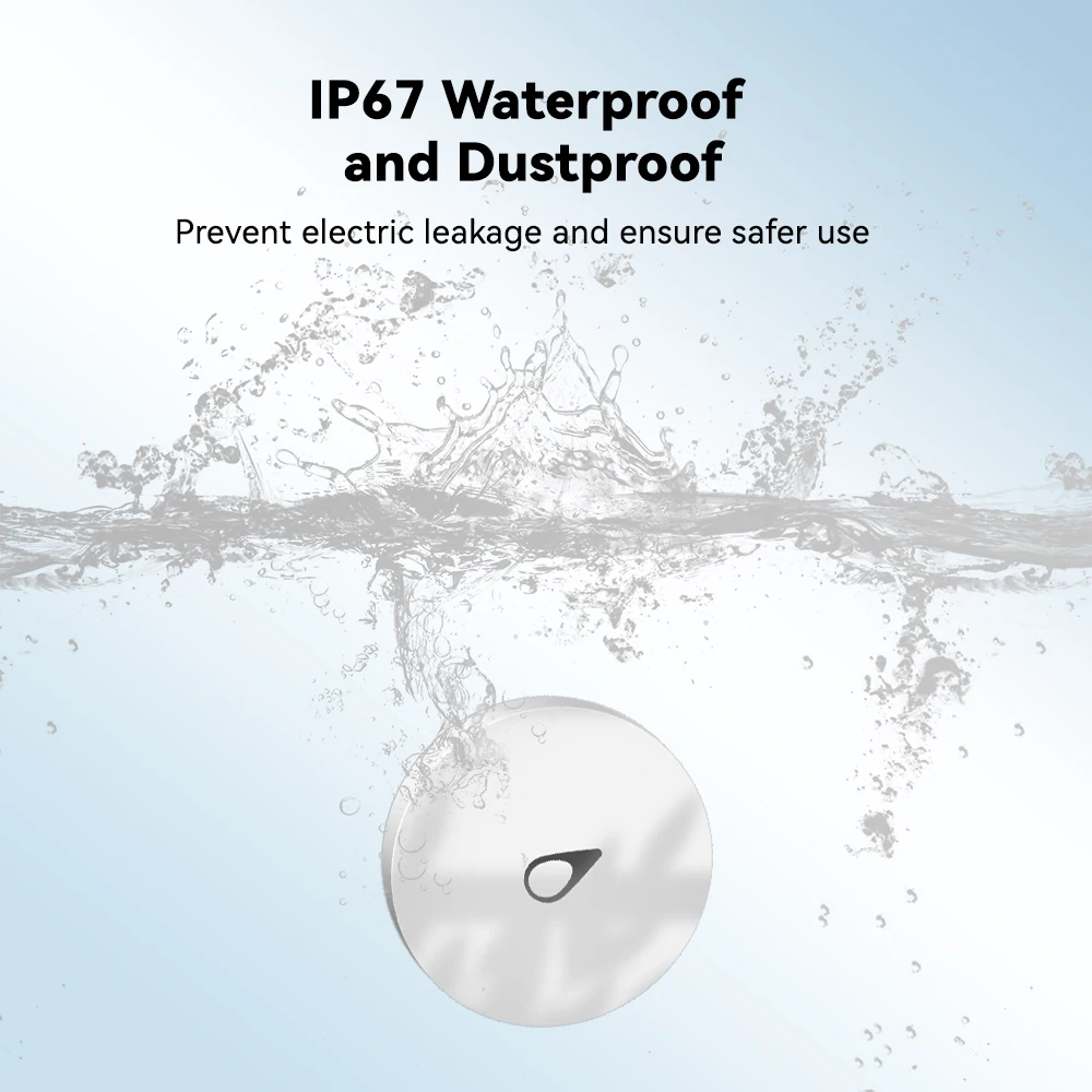 Meian 지그비 침수 센서 연결 감지기, 침수 범람 경고, IP68 경보, 보안 보호, SW02, 3 개