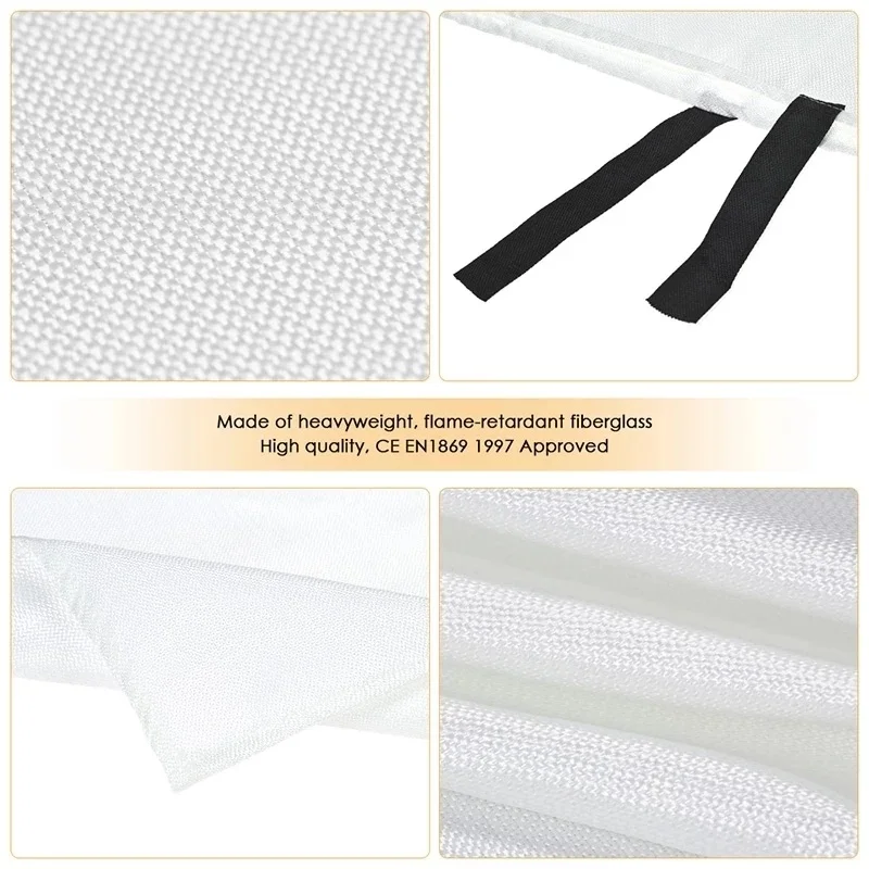 1.5m x 1.5m 내화 담요, 유리 섬유 내화 난연, 비상 생존 대피소