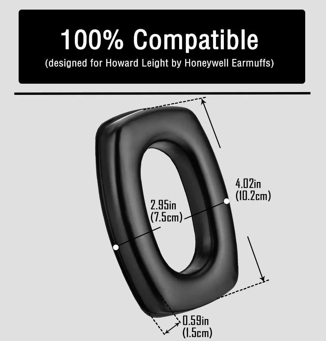 ZOHAN 젤 이어 패드, 하워드 레이트 바이 하니웰 임팩트 이어머프 전자 슈팅 이어 머프
