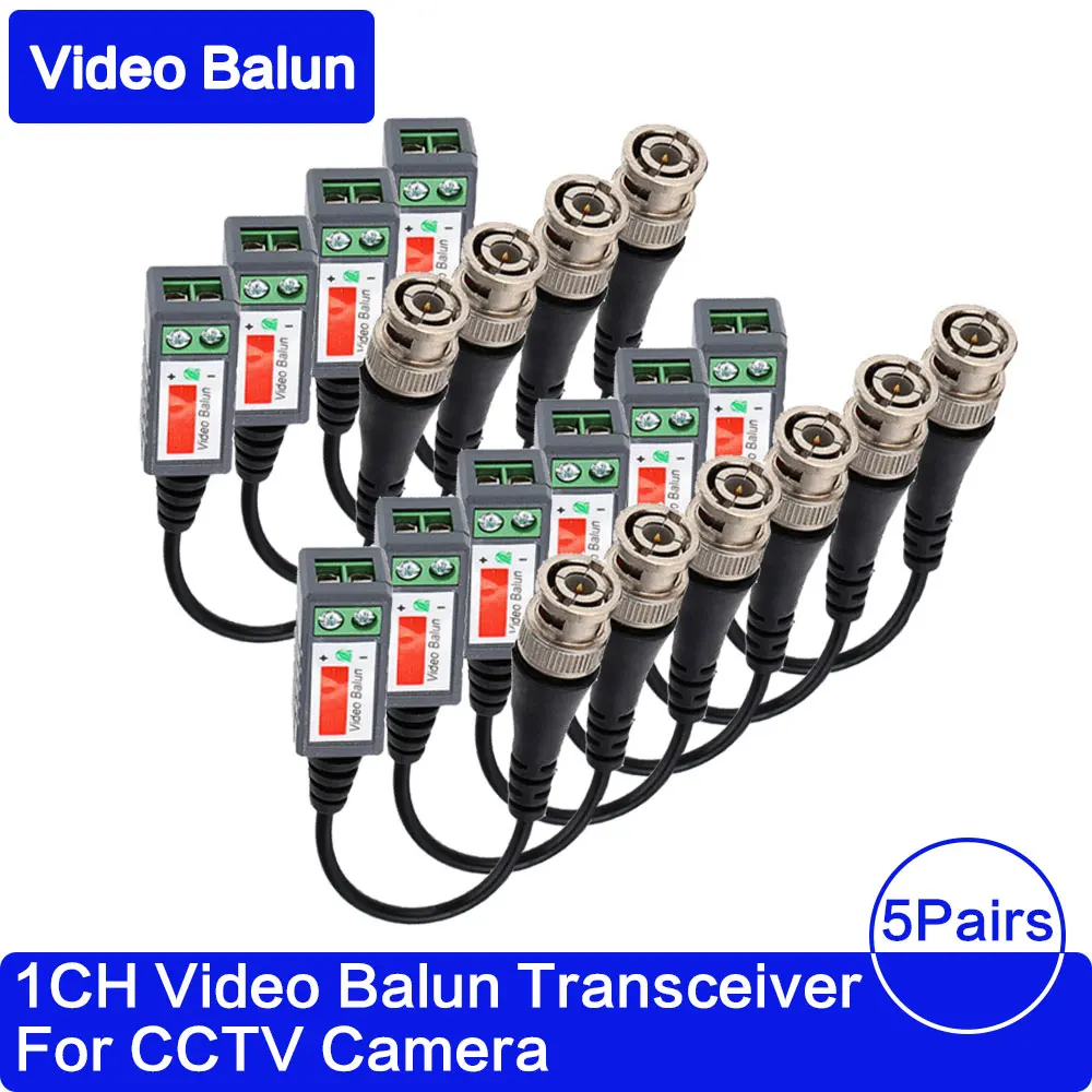 10pcs ABS 플라스틱 CCTV 비디오 Balun CCTV 액세서리 수동 트랜시버 2000ft 거리 UTP Balun BNC 케이블 CAT5 케이블 title=10pcs ABS 플라스틱 CCTV 비디오 Balun CCTV 액세서리 수동 트랜시버 2000ft 거리 UTP Balun BNC 케이블 CAT5 케이블 