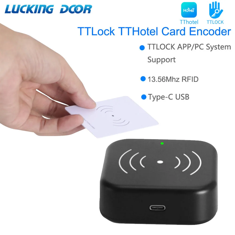 TTLOCK 스마트 카드 인코더, NFC 13.56M M1 IC 카드 리더기, RFID 칩 스캐너, TT 호텔 TT 렌트 시스템 소프트웨어 호텔 아파트용 title=TTLOCK 스마트 카드 인코더, NFC 13.56M M1 IC 카드 리더기, RFID 칩 스캐너, TT 호텔 TT 렌트 시스템 소프트웨어 호텔 아파트용