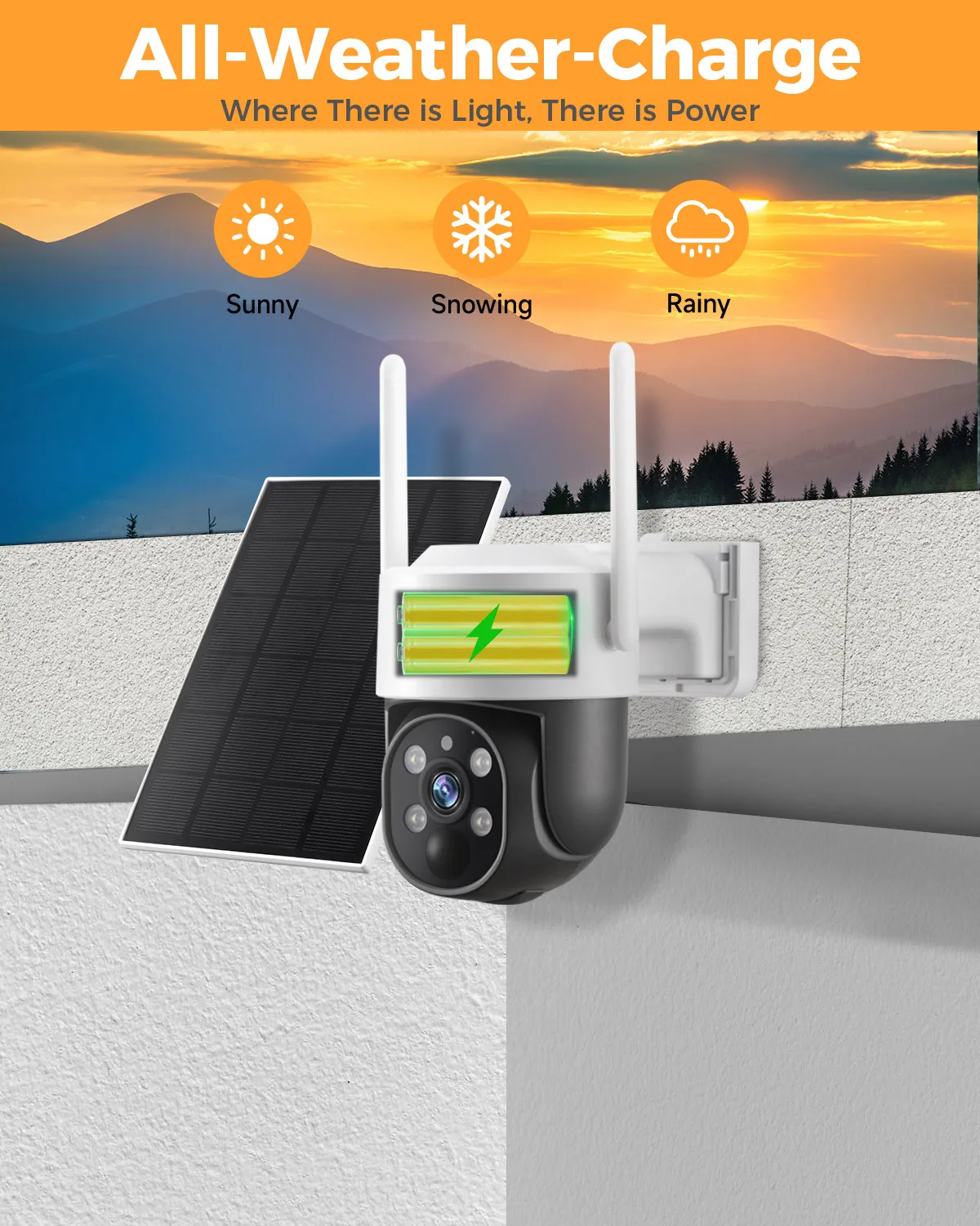 XMARTO 100% 무선 태양열 PTZ 홈 보안 카메라 시스템, 4 세트, 2K 4MP QHD CCTV 감시 키트 포함 와이파이 NVR, 4K, 10CH