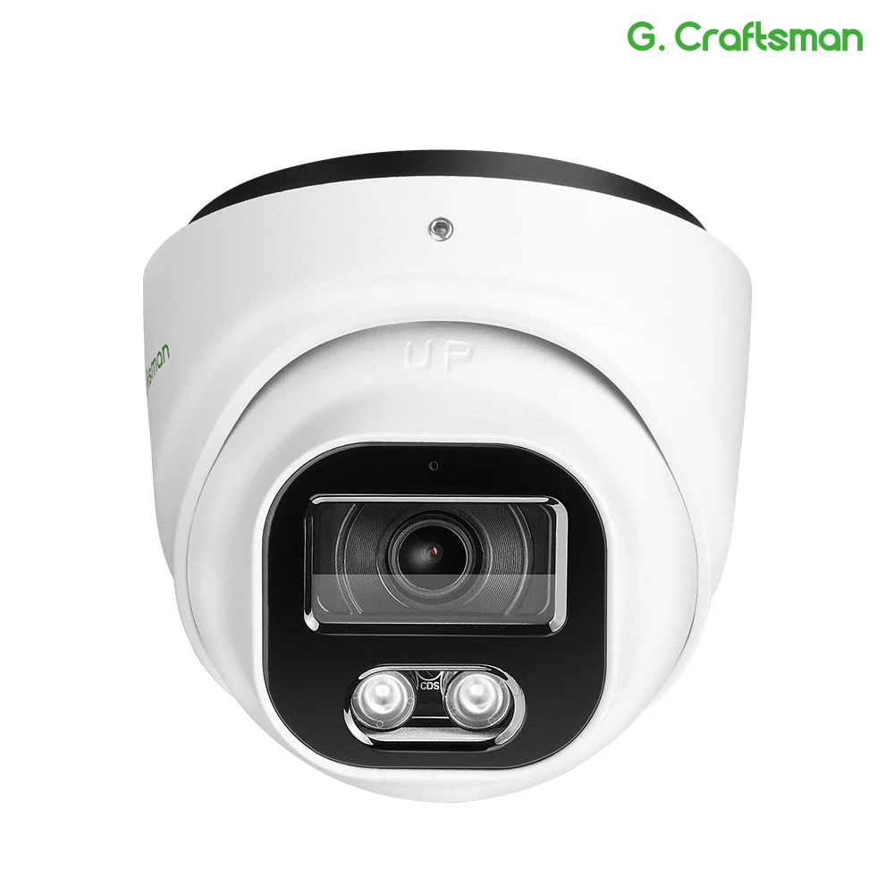 G.Craftsman SONY POE IP 카메라 돔 5MP 4K IR 야간 투시경 보안 CCTV, 2.8mm, H.265 방수 오디오 비디오 감시 title=G.Craftsman SONY POE IP 카메라 돔 5MP 4K IR 야간 투시경 보안 CCTV, 2.8mm, H.265 방수 오디오 비디오 감시 