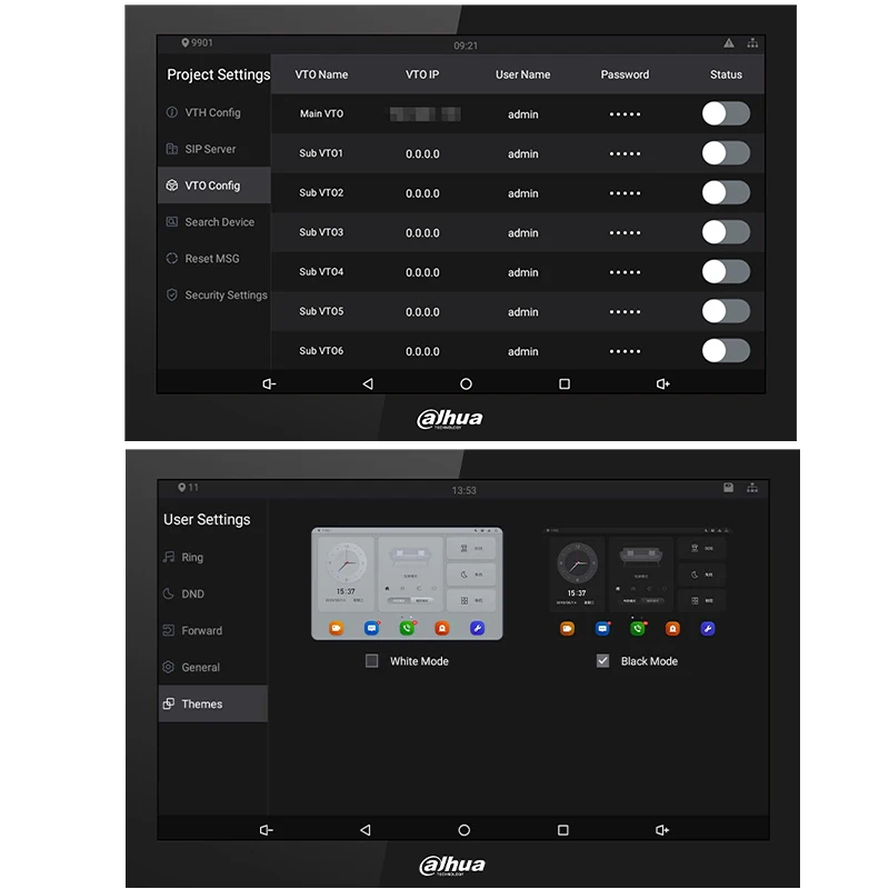 VTH5341G-W ip 비디오 도어 인터폰 화웨이 안드로이드 스마트 홈 보안 도어 인터폰 와이파이