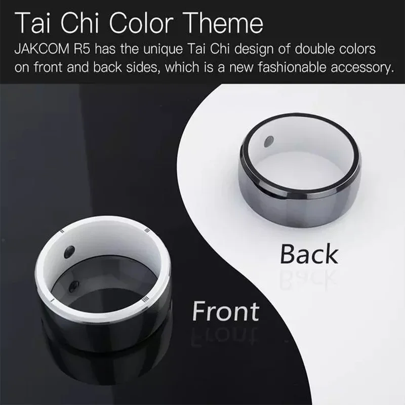 JAKCOM 스마트 링 지능형 건강 링, 액세스 카드 저장 링, GPS IC ID, HID NFC RFID, IOS 안드로이드용, 6 개 카드 1 개, R5, 신제품