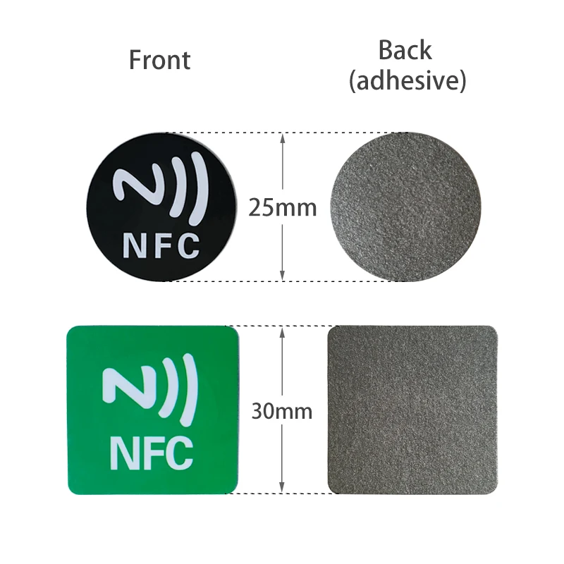 NFC 스티커 프로토콜 ISO14443A 13.56MHz Ntag 213 범용 라벨 RFID 태그, 개인 자동화 바로 가기 공유, 20 개